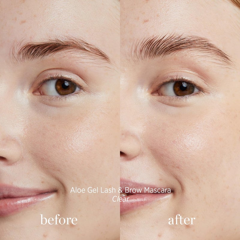 Ere Perez - Natural Aloe Gel Lash + Brow Mascara | Conditions, Lengthens, Defines, Sweat-Proof, Water-Resistant | Aloe Vera, Vitamin B5 | Vegan, Cruelty-Free, Clean Beauty (Clear, 0.35 oz | 10 ml) - Image 4