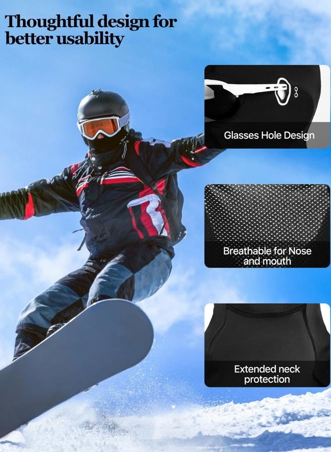 Aicall Balaclava Ski Mask Quick Drying Summer Cooling UV Protector Breathable Face Mask Motorcycle Outdoor Gear for Men Women, Black 3, One size - Image 5