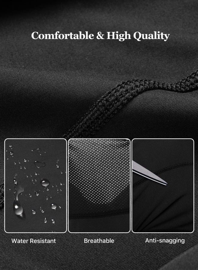 Aicall Balaclava Ski Mask Quick Drying Summer Cooling UV Protector Breathable Face Mask Motorcycle Outdoor Gear for Men Women, Black 3, One size - Image 3