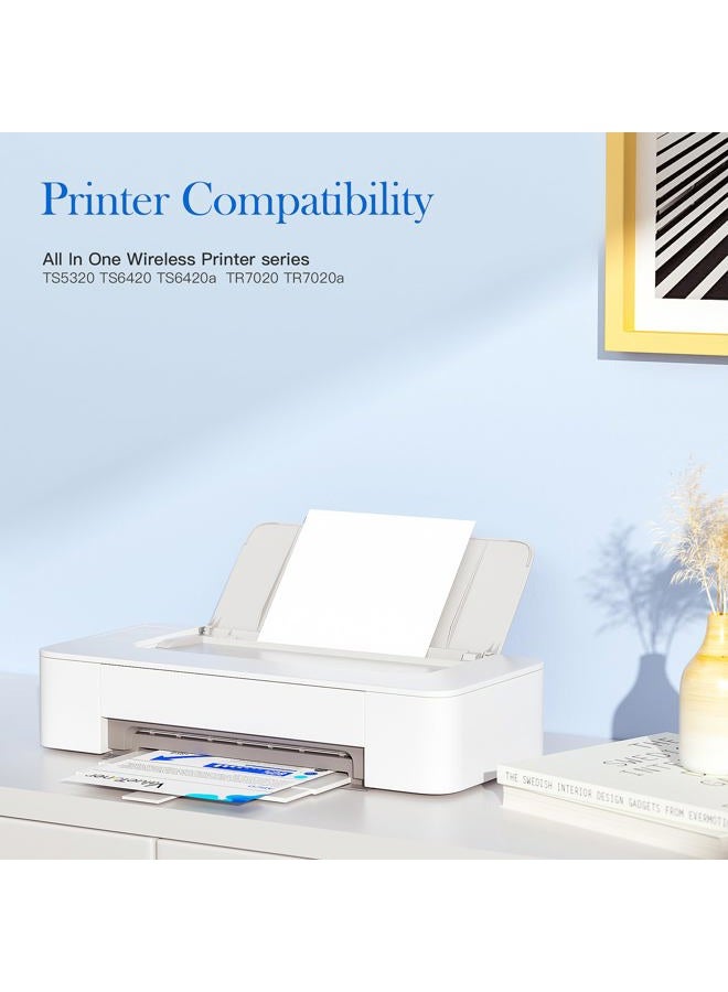 Valuetoner خراطيش حبر معاد تصنيعها بديلة لكانون 260XL 261XL 260 XL 261 XL PG-260 XL CL-261 XL حبر لطبّاعة كانون TS6420 TS5320 TR7020 ( 1 أسود، 1 ثلاثي الألوان، عبوة 2 ) - Image 2