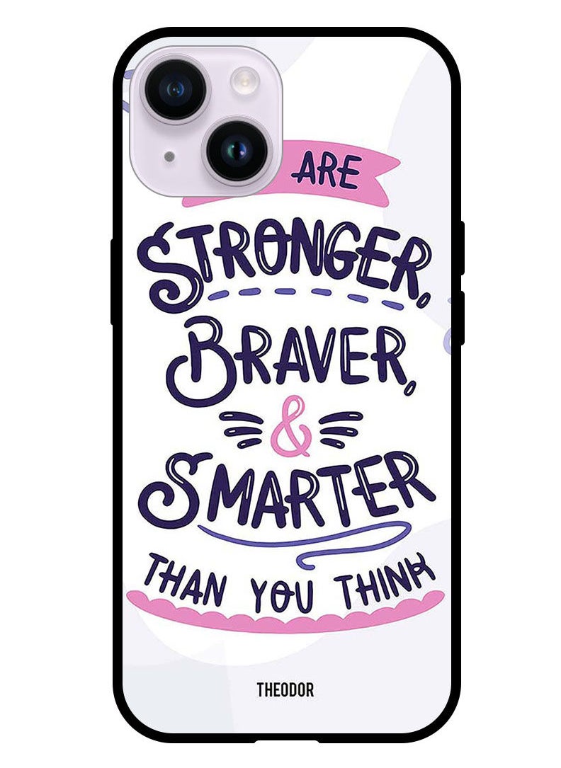 Theodor - Protective Case Cover For Apple iPhone 14 6.1" 2022 You Are Stronger - Image 1