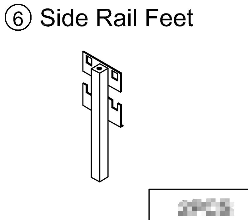 Side Rail Feet for Upholstered Platform Bed Frame with Adjustable Headboard Available F Q sizes