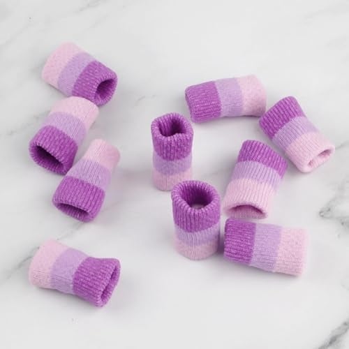 Asofelk 20PCS Crochet Finger Guard, 3.9-Inch Finger Covers Compression Crochet Finger Sleeves for Knitting Finger Protector, Breathable Finger Cushion for Writing - Image 4