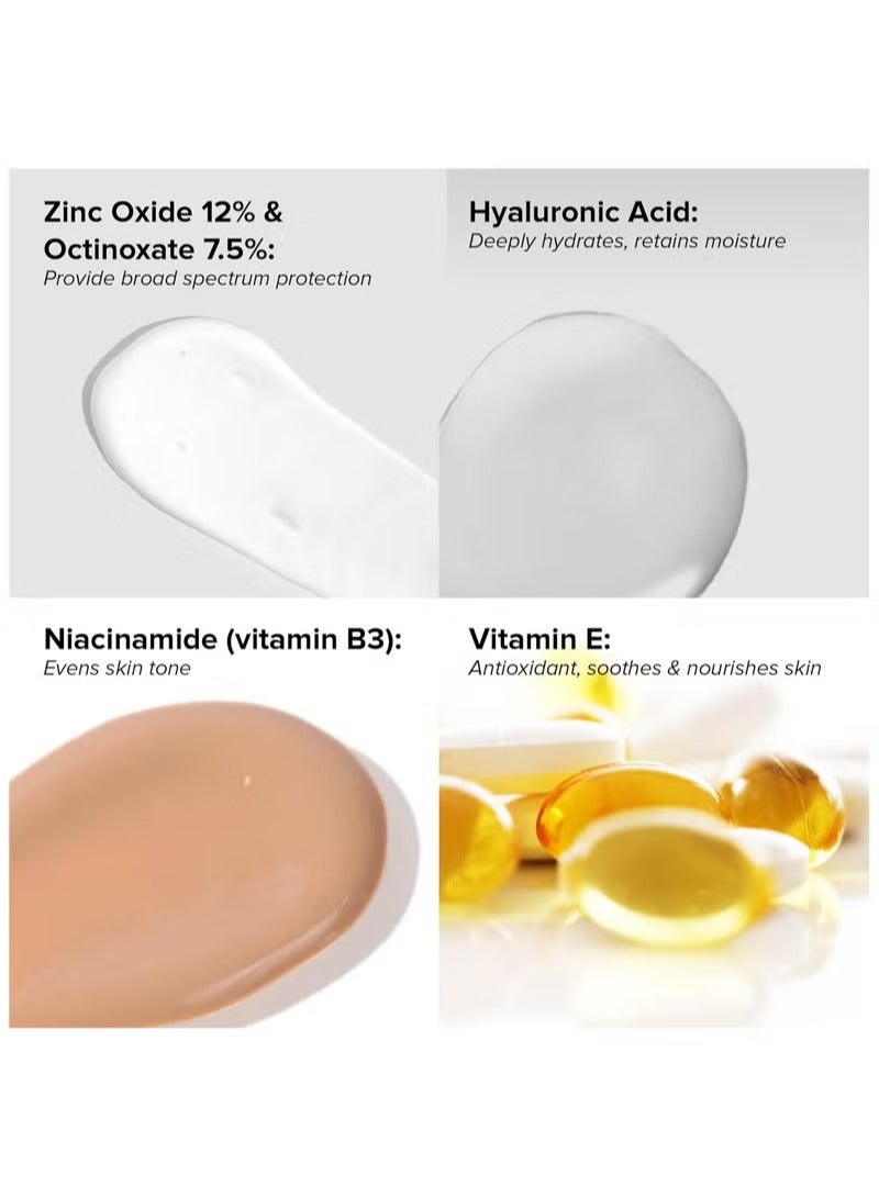 DRMTLGY Anti-Aging Tinted Moisturizer with SPF 46. Universal Tint. All-In-One Light Coverage Dewy Tinted Face Sunscreen with Broad Spectrum Protection Against UVA and UVB Rays. 1.7 oz - Image 3