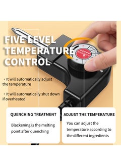 YQbest lectric Barbecue Grill Smokeless Indoor/Outdoor Portable Kitchen BBQ Grill with Adjustable Temperature Control  - Image 5