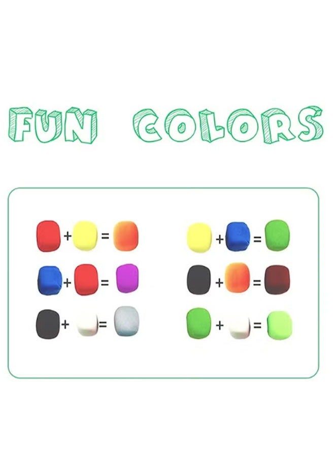 Multi-Color Ultra-Light Air-Dry Clay, Eco-Friendly & Safe for Ages 3+, Non-Sticky Easy DIY, Early Education Tool for Kindergarten & Primary School - Image 4