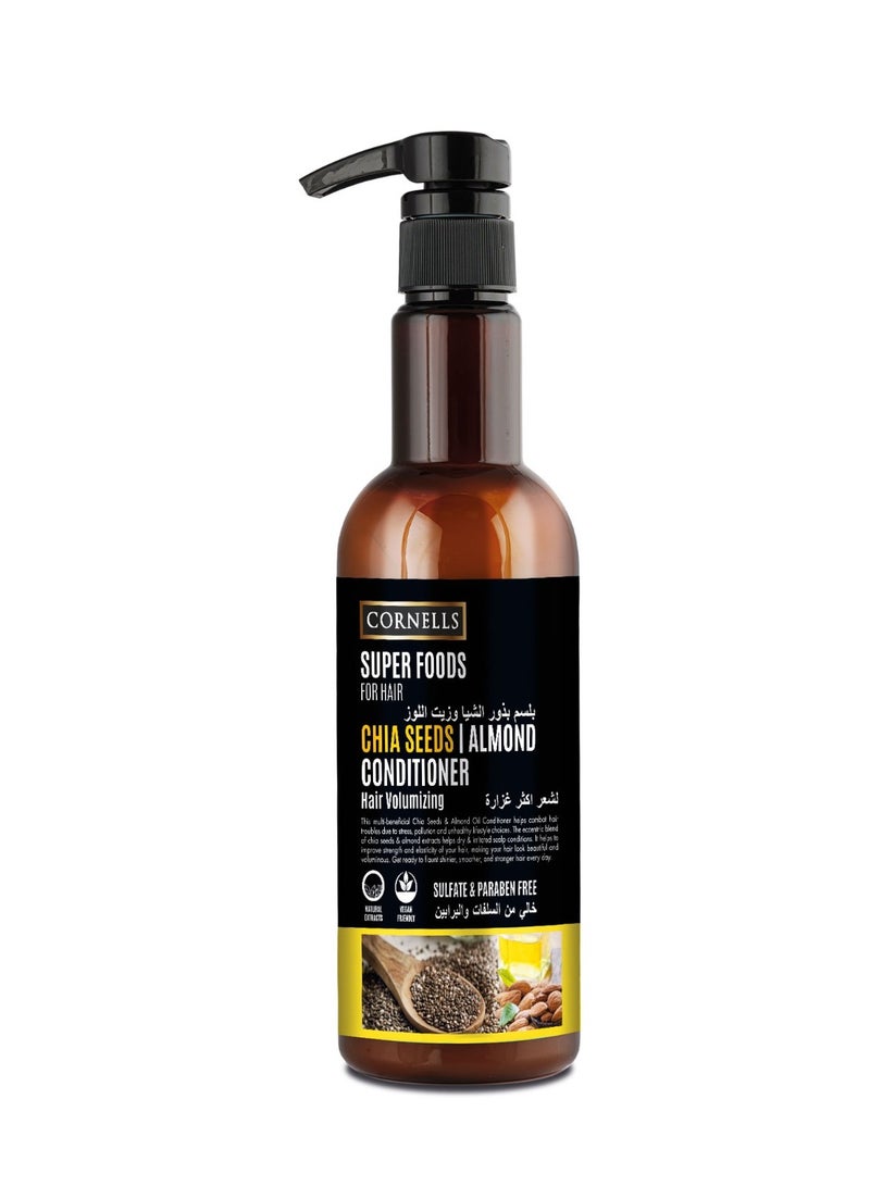 CORNELLS Shea Seeds Almond Conditioner Hair Volumizing Sulfate And Parabens Free 500Ml