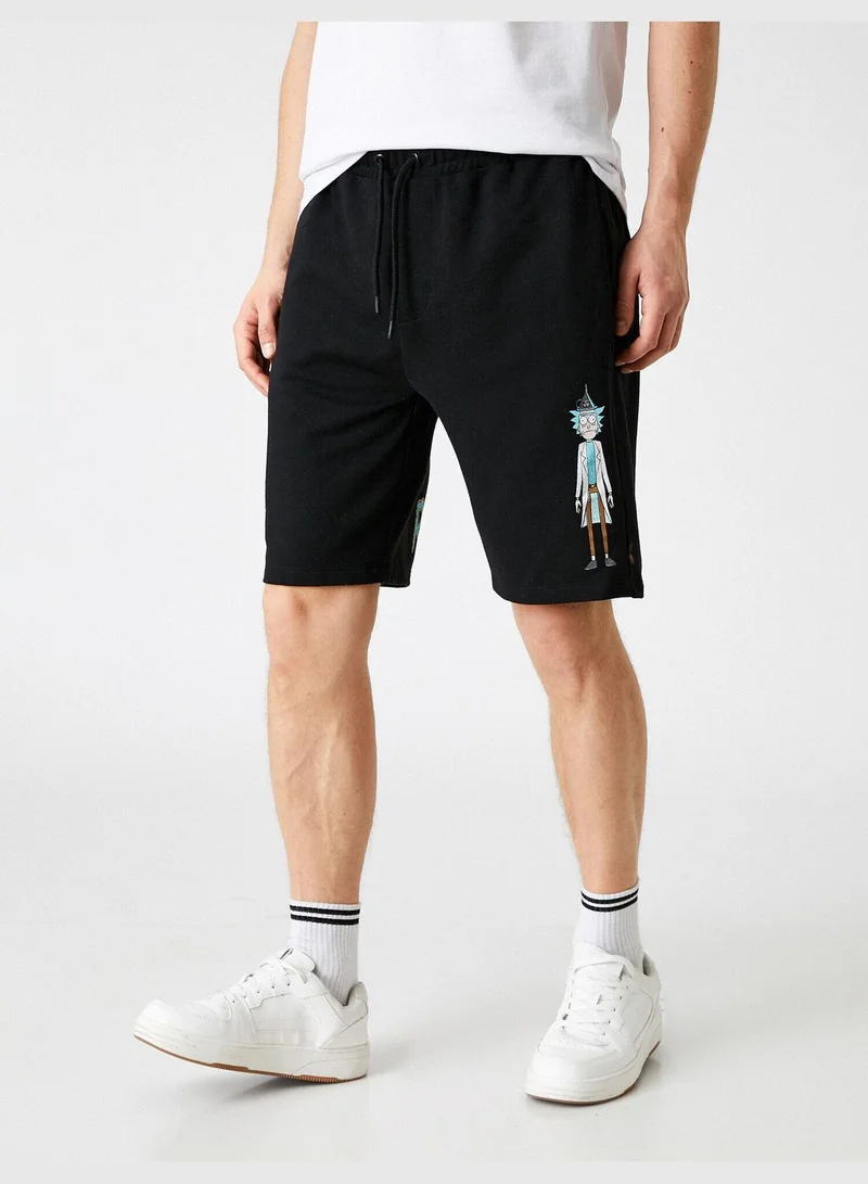 KOTON Rick and Morty Shorts Licenced Printed