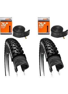 Rock Hawk 26X2.25 Mtb Bicycle Tire Set 2inner + 2outer