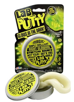 Ja-Ru Lab Putty Glow In The Dark Super Bright Night (1 Unit) By Jaru. Rechargeable Putty Best Thinking Smart Crazy Stress Relief Putty With Tin Sensory Toys Party Favor For Kids And Adults 95781A  - Image 2