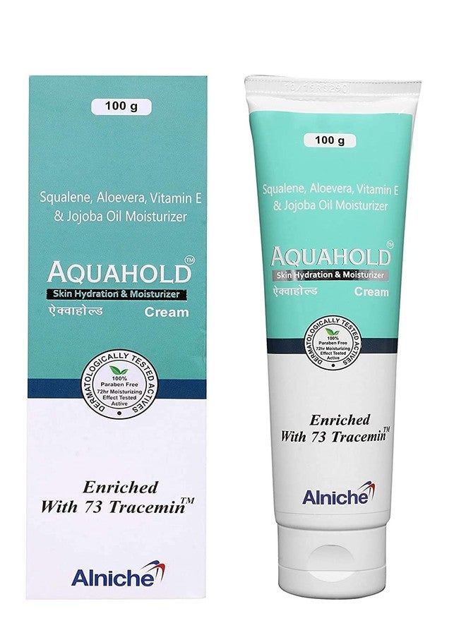 ULTRADIVEX AquaHold Skin Hydration & Moisturizer Cream 72 Hour Moisturizing Effect Cream For Men & Women All Skin Types Moisturizing Cream (100G) - Image 1