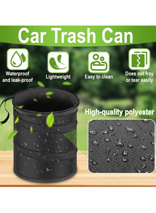 2 PCS Collapsible Pop-up Car Garbages Can,Waterproof Small Garbage Can for Back Seat Front Seat, for Outdoor Traveling Home Use - Image 3