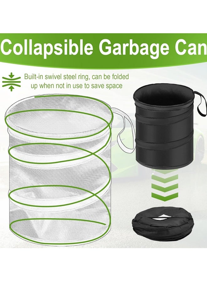 2 PCS Collapsible Pop-up Car Garbages Can,Waterproof Small Garbage Can for Back Seat Front Seat, for Outdoor Traveling Home Use - Image 4