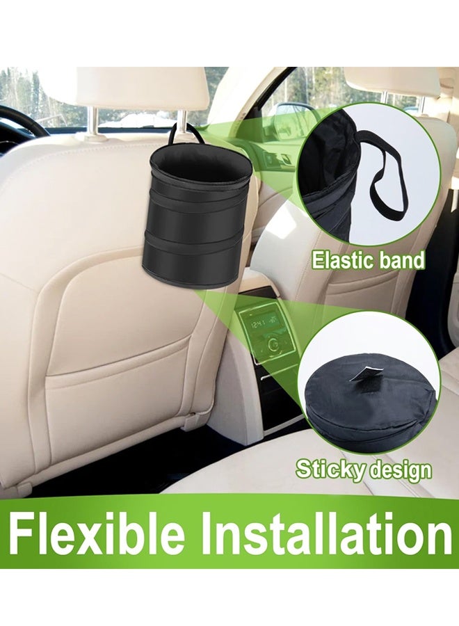 2 PCS Collapsible Pop-up Car Garbages Can,Waterproof Small Garbage Can for Back Seat Front Seat, for Outdoor Traveling Home Use - Image 5