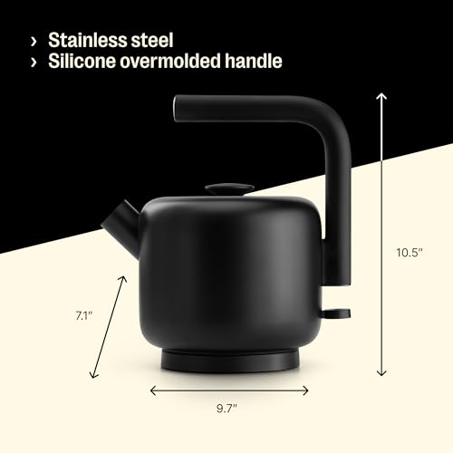 Fellow Electric Clyde Kettle - 1.5 Liter Capacity - Modern Twist On Stovetop Design, All-Purpose, Stainless Steel - Warm Water for Ramen, Oatmeal, Tea, Coffee & more - Large Capacity - Image 4