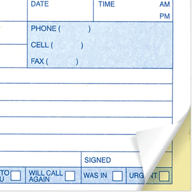Rediform Telephone Message Book, Two-Part Carbonless, 5 x 2.75, 4 Forms/Sheet, 400 Forms Total - Image 5