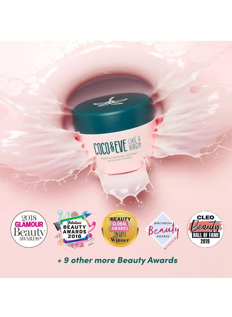 COCO & EVE - Coco & Eve Like a Virgin Hair Masque - Coconut & Fig Hair Mask for Dry Damaged hair with Shea Butter & Argan Oil for Hair Repair & Hydration | Deep Conditioning Mask Hair Treatment (212 ml) - Image 1
