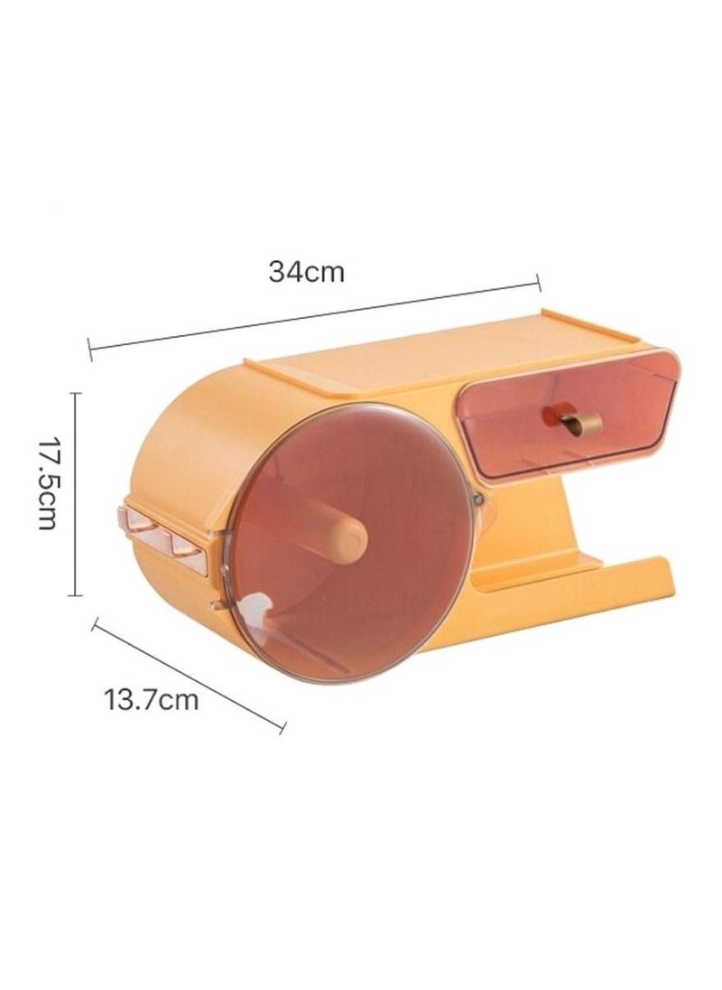 Alissa - Bathroom Disposable Face Towel and hair dryer rack (Orange) - Image 1