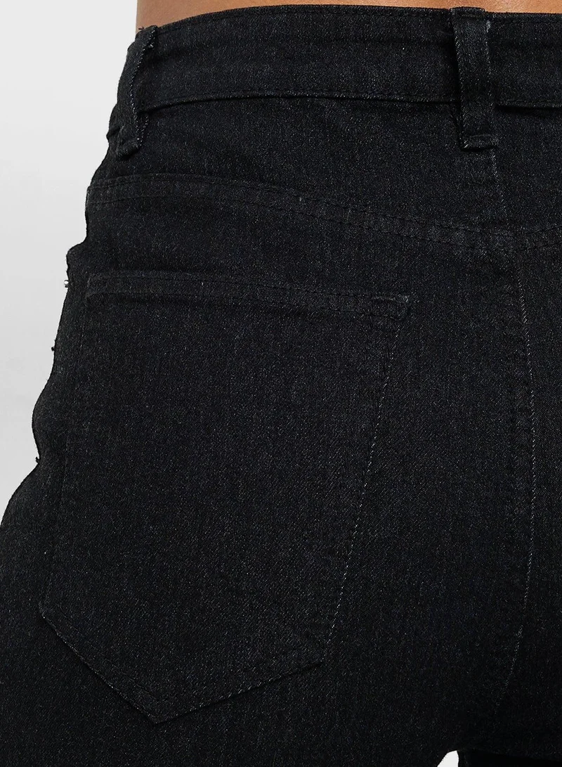 Ginger  Distressed High Rise Skinny Jeans for Women | Best Price UAE