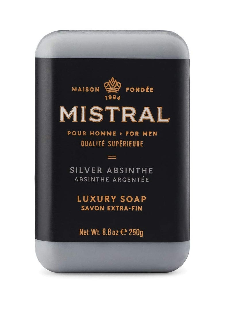 mistral Mistral Bar Soap Organic, Silver Absinthe, Large 
