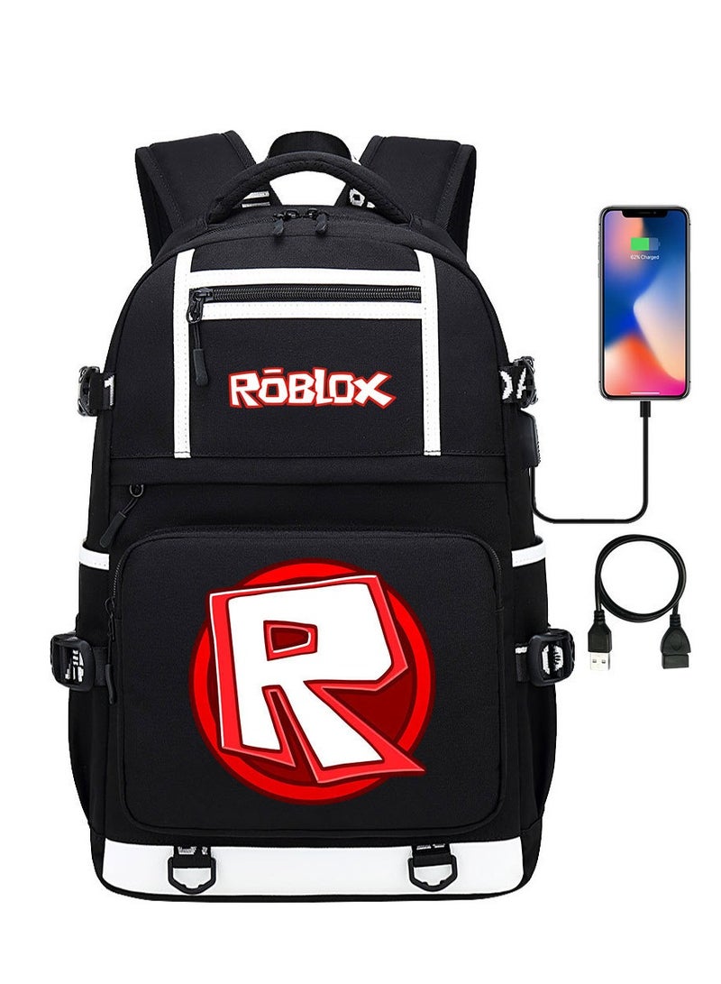 ROBLOX Printed Youth Large Capacity Men's and Women's Shoulders