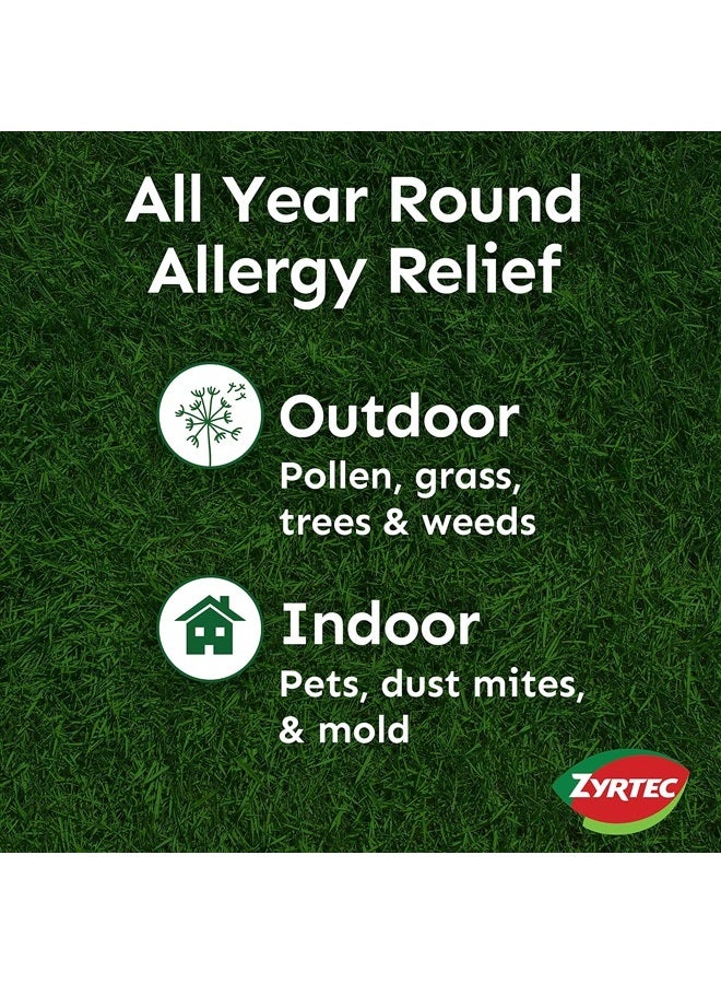 ZYRTEC أقراص تخفيف الحساسية لمدة 24 ساعة، 10 ملغ سيتيريزين هيدروكلوريد مضاد الهيستامين، 14 حبة - Image 3