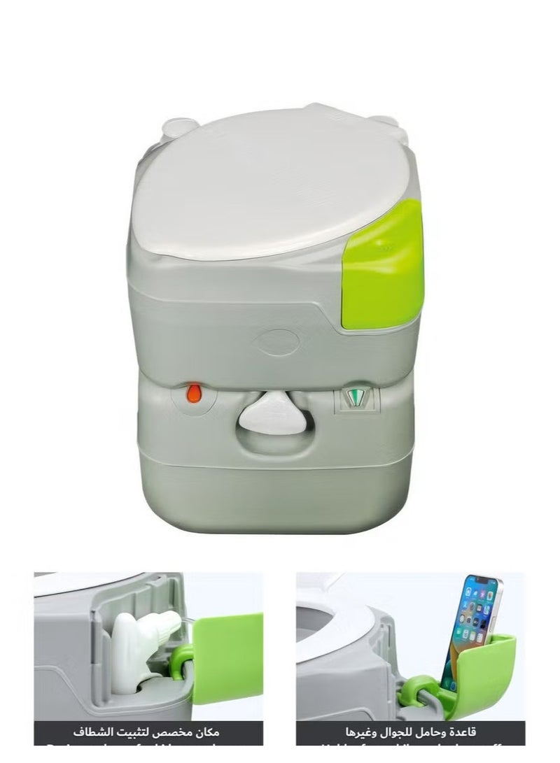 RENOVO 22L Portable Toilet Camping Toilet Porta Potty Detachable Holding Tank Level Indicator Leak-Proof Toilet for Camper Travel Boat Trailer Trucker Van - Image 2