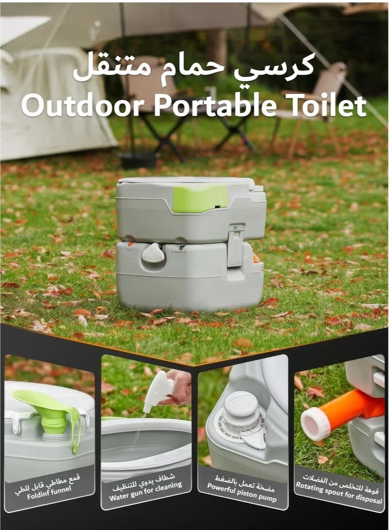 RENOVO 22L Portable Toilet Camping Toilet Porta Potty Detachable Holding Tank Level Indicator Leak-Proof Toilet for Camper Travel Boat Trailer Trucker Van - Image 5