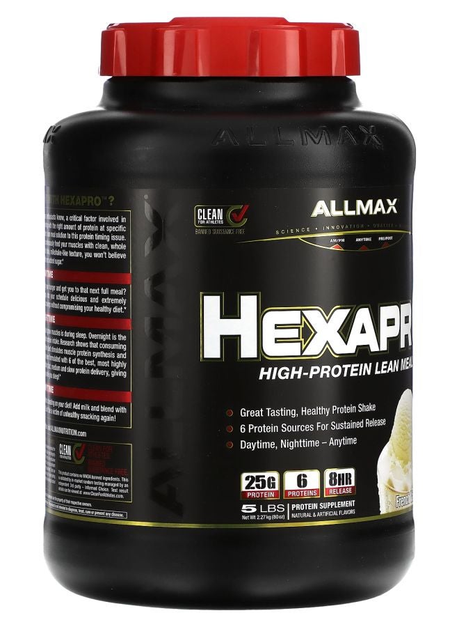 Allmax Hexapro™ High-Protein Lean Meal French Vanilla 5 lbs (2.27 kg) - Image 2