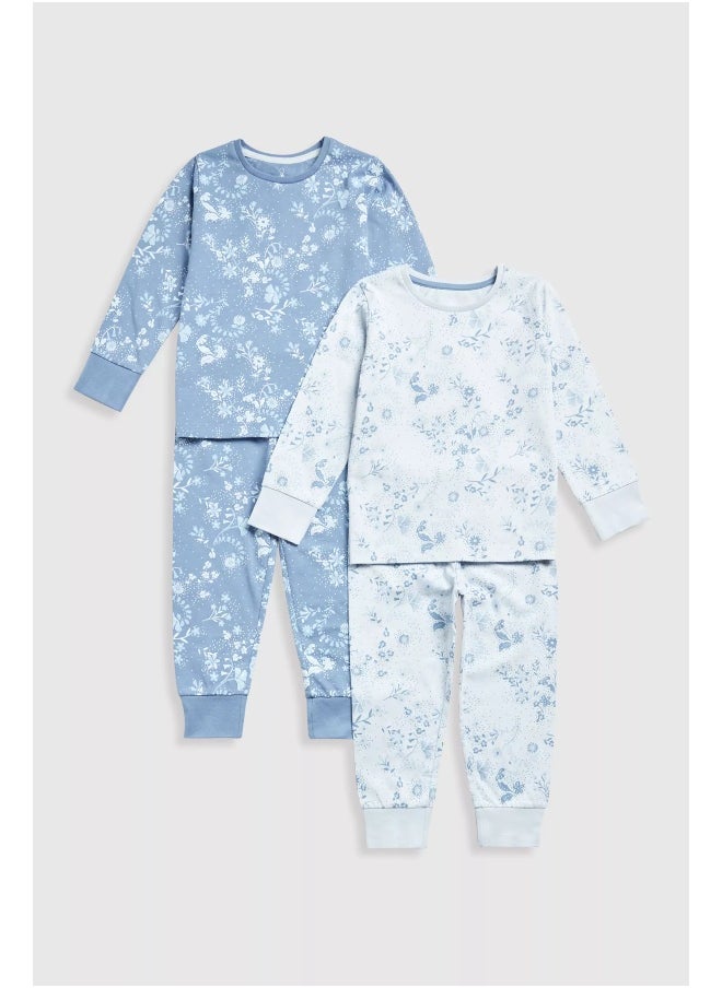 Lilac Floral Pyjamas - 2 Pack