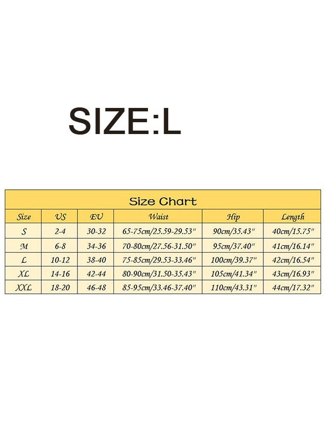 Muyixin Womens High Waisted Athletic Shorts Elastic Casual Summer Running Shorts Quick Dry Gym Workout Shorts L  - Image 3
