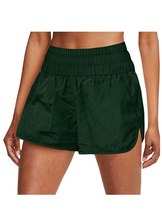 Muyixin Womens High Waisted Athletic Shorts Elastic Casual Summer Running Shorts Quick Dry Gym Workout Shorts L  - Image 4