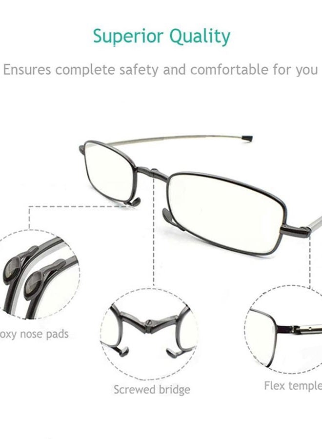 Saphira نظارات قراءة مزدوجة لحجب الضوء الأزرق، مضادة للأشعة فوق البنفسجية، قابلة للطي مع مفصلات زنبركية للكمبيوتر للنساء والرجال 1.0X - Image 5