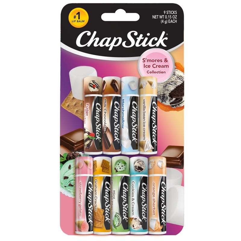 chapstick ChapStick Lip Balm Ice Cream Collection 3Pack Ice Cream Classics 3Pack  Smores Collection  Fun  Flavorful Lip Care Birthday Gift Party Favors Stocking Stuffers 015 Oz Ea