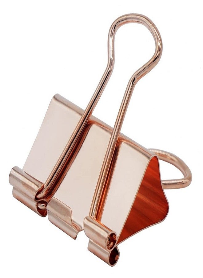 Kiwilon Rose Gold Metallic Binder Clips 20mm Paper Clamps with Box (Pack Contain 40pcs) - Image 2