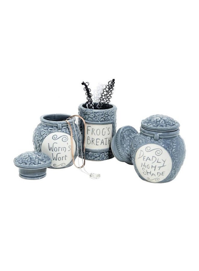 Hot Topic Exclusive: Nightmare Before Christmas Trinket Jar Set - Tim Burton Collectibles. Limited Edition! - Image 1
