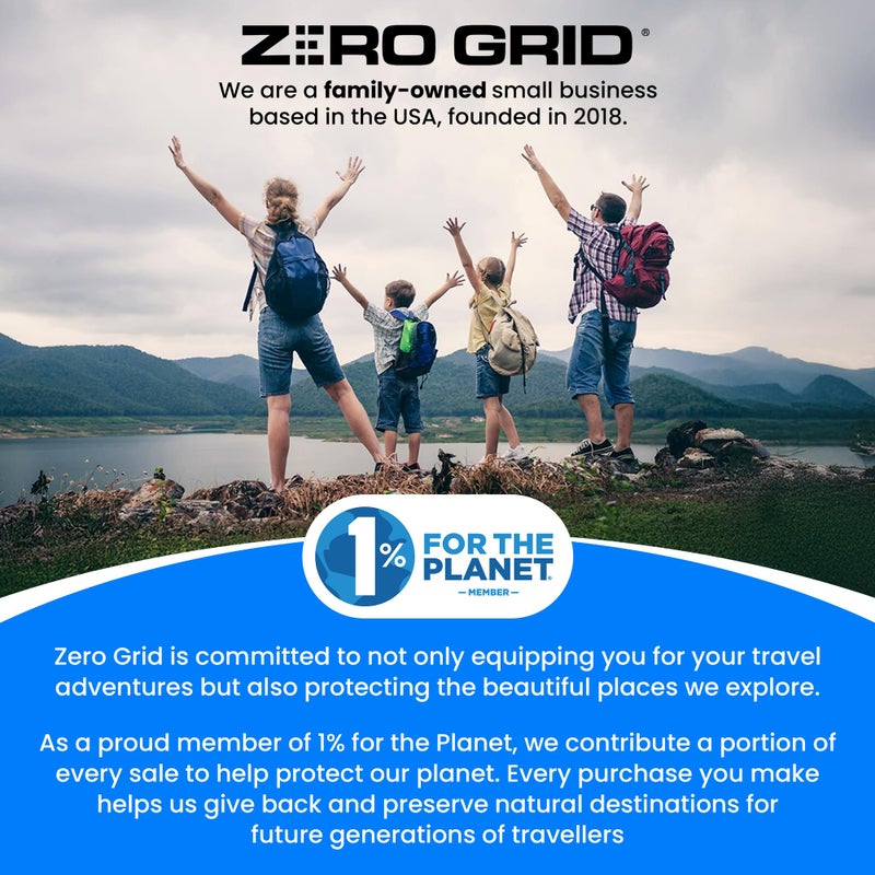 Zero Grid Money Belt for Travel - RFID Slim Passport Holder - Passport Belt - Travel Pouch for Cash, Credit Cards and Documents- Water Resistant, Travel Money Belt Under Clothes- Money Belt for Men/Women Hidden  - Image 3