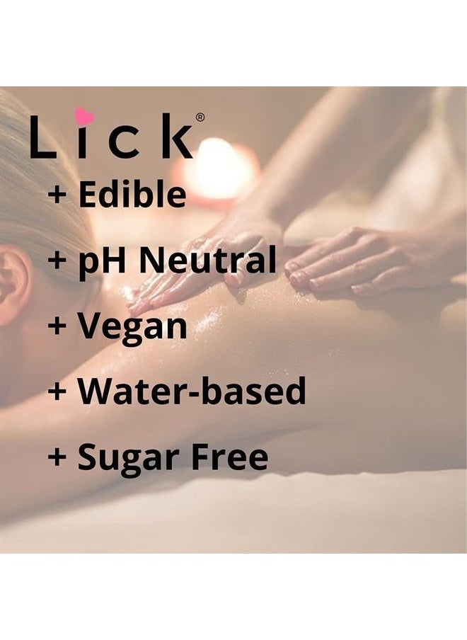 LICK Strawberry Flavored Massage Oil for Massage Therapy - Relaxing Muscle Massage for Men and Women with Natural Vitamin e Oil with Aromatherapy Oils for Skin use - Essential moisturizing Body Oils 4 oz  - Image 3