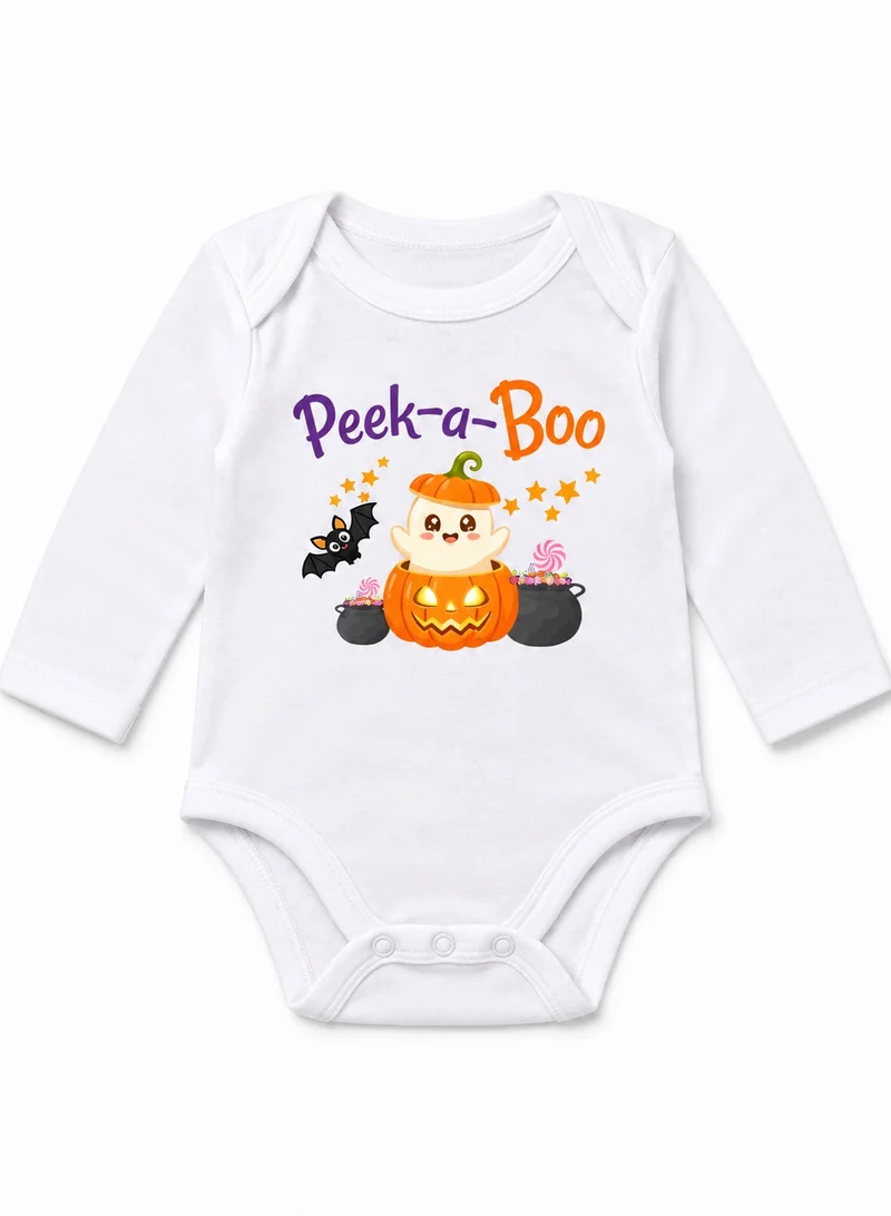 بيبي كلو Peek A Boo Ghost Pumpkin Baby Romper