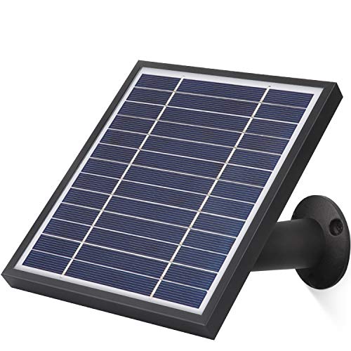 iTODOS Solar Panel Works for Arlo Pro and Arlo Pro 2, 11.8Ft Outdoor Power Charging Cable and Adjustable Mount,Not for Arlo Ultra and Arlo Pro3 (Black) - Image 1