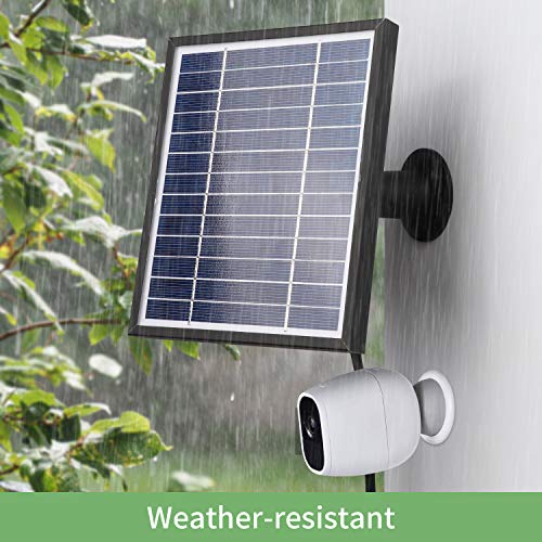 iTODOS Solar Panel Works for Arlo Pro and Arlo Pro 2, 11.8Ft Outdoor Power Charging Cable and Adjustable Mount,Not for Arlo Ultra and Arlo Pro3 (Black) - Image 4