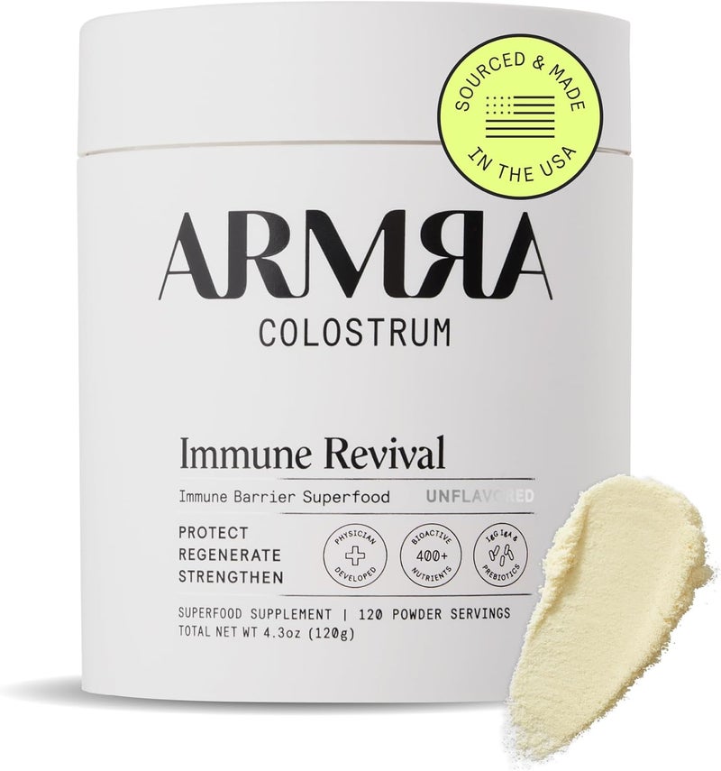 ARMRA Colostrum Powder  Unflavored  Gut Health  Bloating  Skin  Hair  Immunity  Keto Gluten  FatFree  120 Servings - Image 1