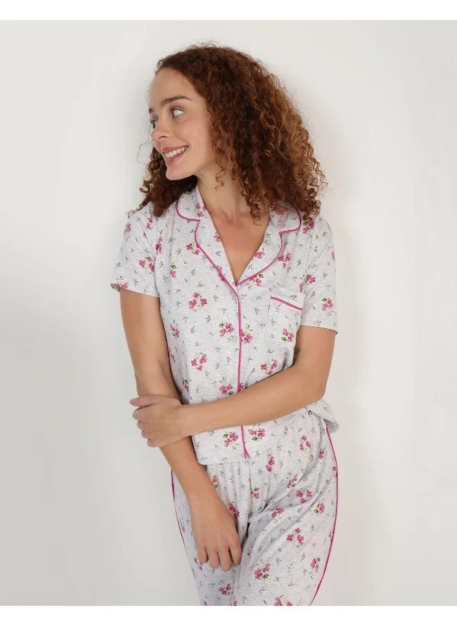 آري من امريكان ايجل Aerie Real Soft® Short Sleeve Pajama Shirt