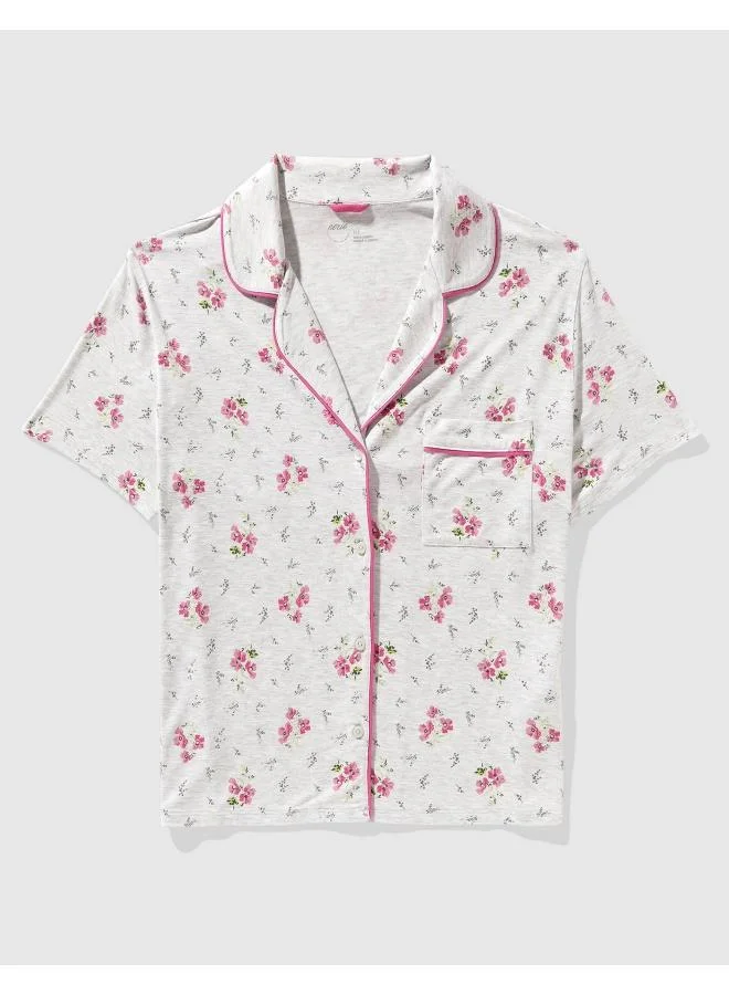 Aerie Aerie Real Soft® Short Sleeve Pajama Shirt