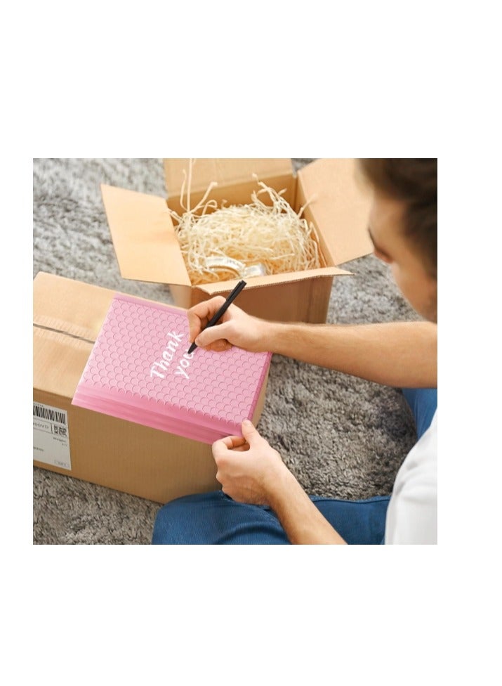 OASIS-TH Pack of 20 Self-Seal Bubble Mailers 18 X 20 CM Out Bags Cushioning Wrap Pouch for Packaging Mailing and Shipping Pink  - Image 3