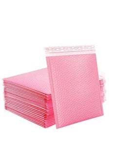 OASIS-TH Pack of 20 Self-Seal Bubble Mailers 18 X 20 CM Out Bags Cushioning Wrap Pouch for Packaging Mailing and Shipping Pink  - Image 1