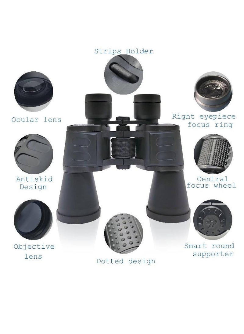 Generic 20X50 Large Eyepiece Binoculars High Definition Binoculars Low-light Night Vision Outdoor Travel Telescope  - Image 2