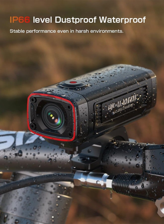 AKEEYO AKY-710S Motorcycle Camera 4K 28fps, 2K 55fps, Wide-Angle 142°, IP67, 5MP, Loop & Emergency Recording, Parking Monitor, Motorcycle Bike,Outdoor Sports, Rechargeable,32GB Card Included - Image 4