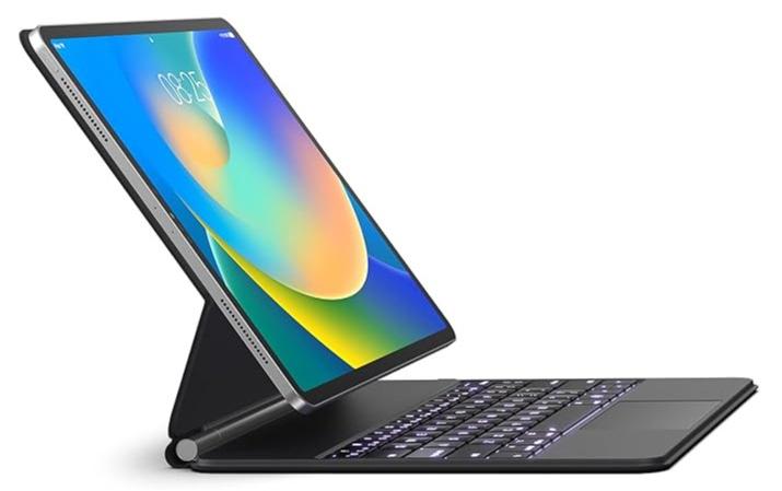 Arabic and English Keyboard Case for iPad Air 11-inch (M2) & iPad Pro 11 inch (1st/2nd/3rd/4th Generation) – Magic-Style Magnetic Keyboard Case with Multi-Touch Trackpad Compatible with 10.9” iPad Air 4th/5th Gen. - Image 1