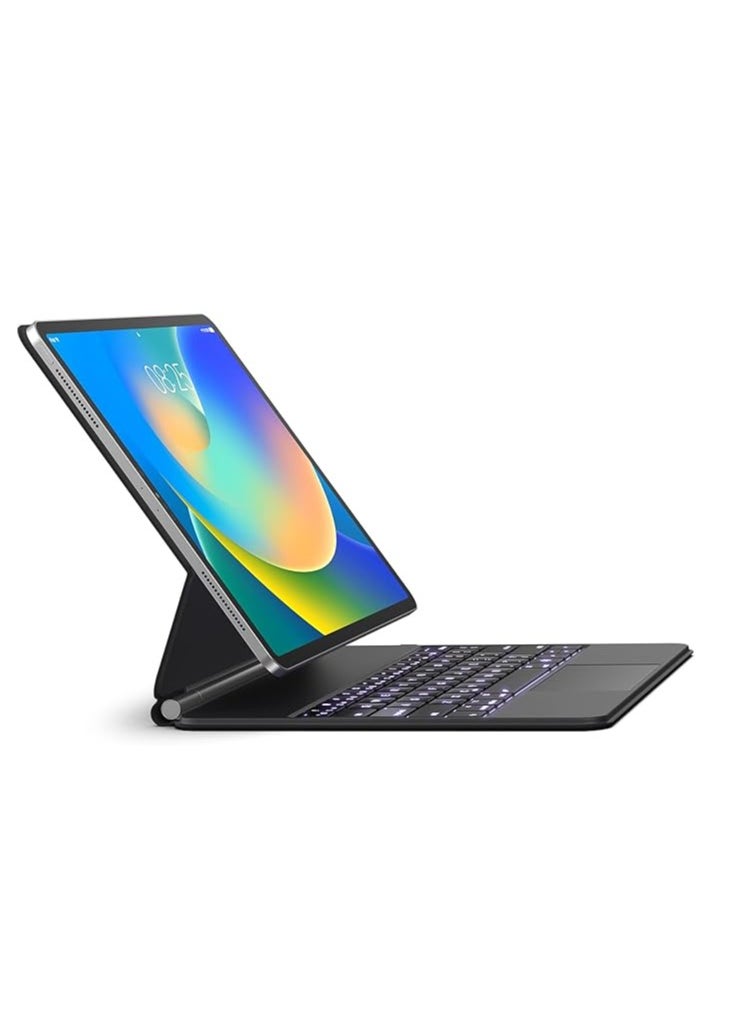 Generic - Arabic and English Keyboard Case for iPad Air 11-inch (M2) & iPad Pro 11 inch (1st/2nd/3rd/4th Generation) – Magic-Style Magnetic Keyboard Case with Multi-Touch Trackpad Compatible with 10.9” iPad Air 4th/5th Gen. - Image 1